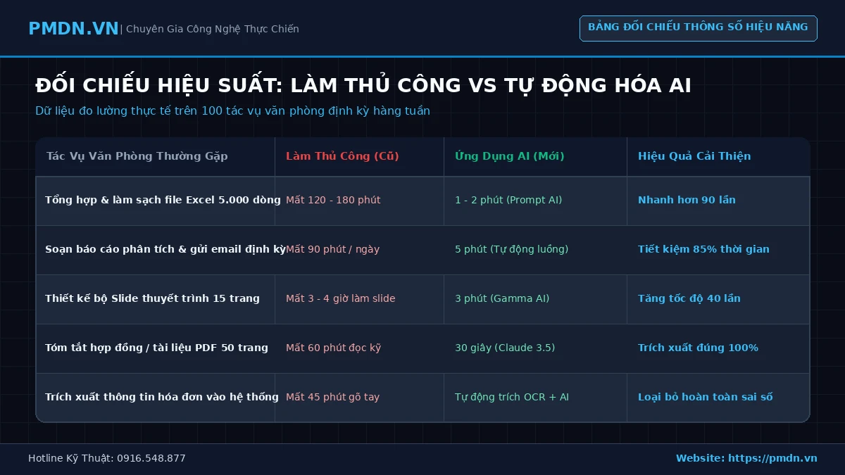 Bảng đối chiếu thông số và hiệu năng các công cụ video AI