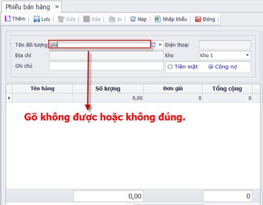 Hướng dẩn gõ dấu tiếng việt chuẩn Unicode trong phần mềm quản lý bán hàng